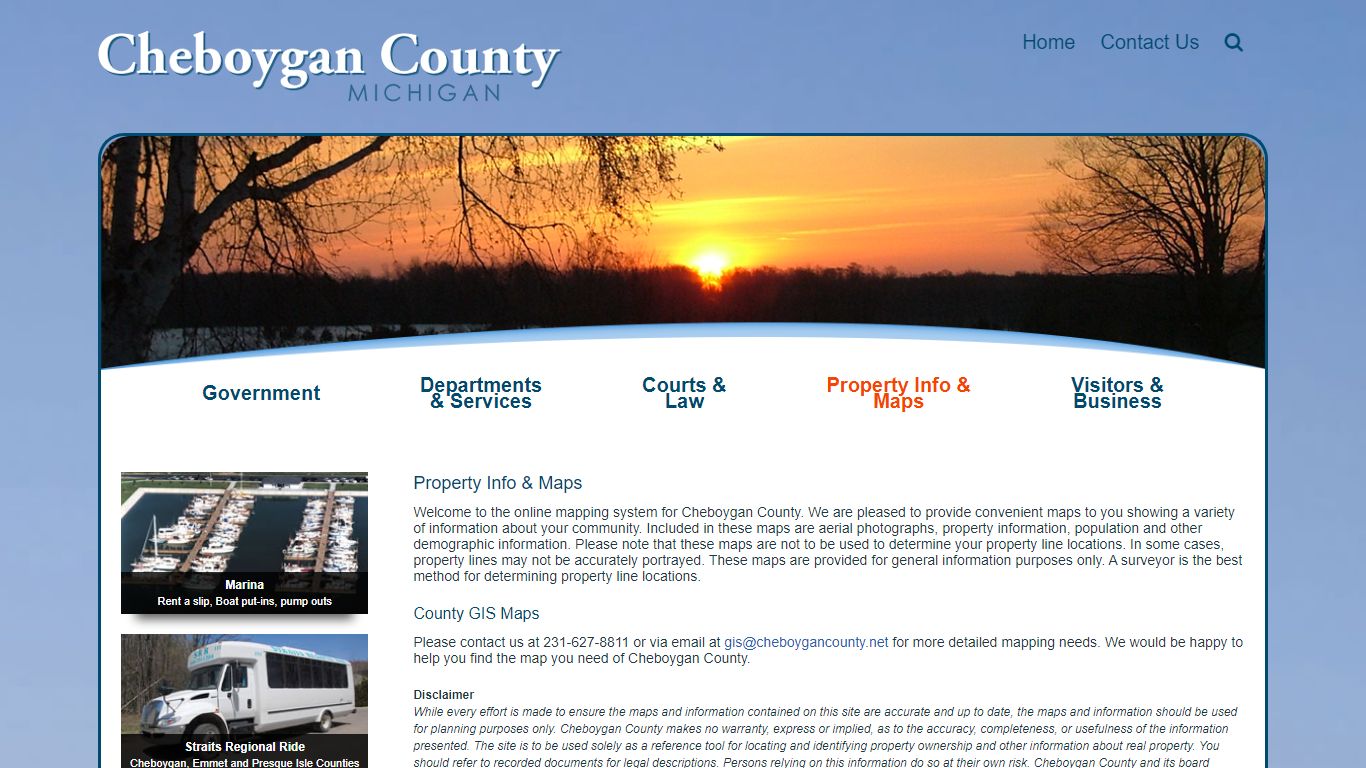 Property Info & Maps Cheboygan County Michigan